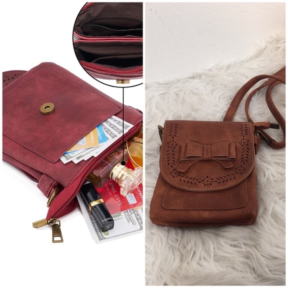 Kofneka Handbags - Kofneka Leather Wallet Clutch Multi-Funtion Purse